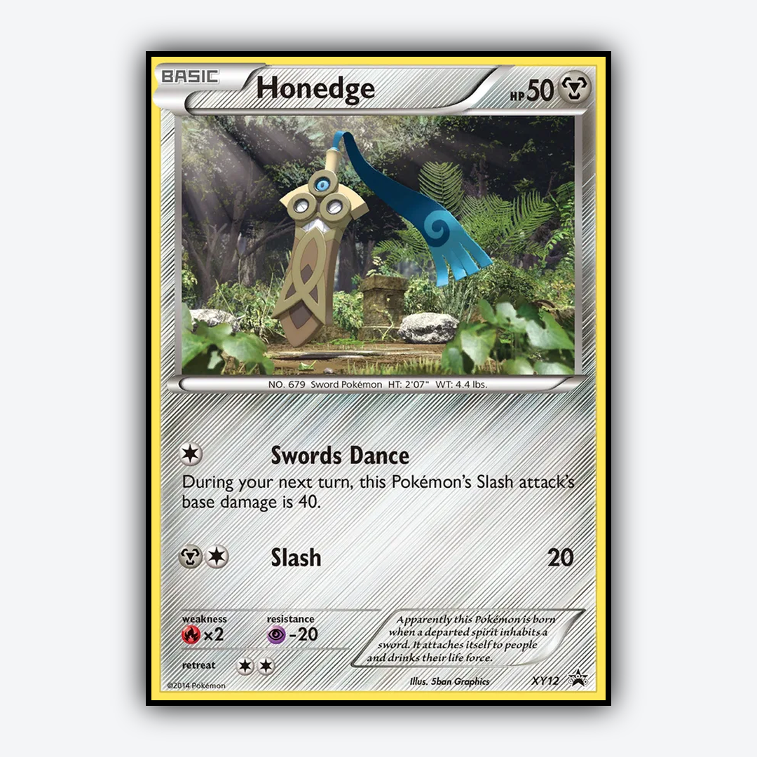 Honedge #12 - XY Black Star Promos Set - Card Rug