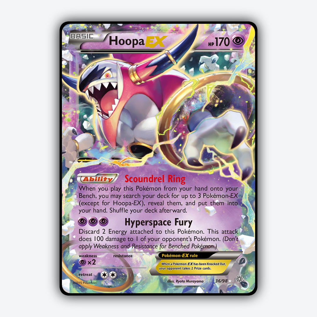 Hoopa-EX 036/98 - Ancient Origins Set - Card Rug