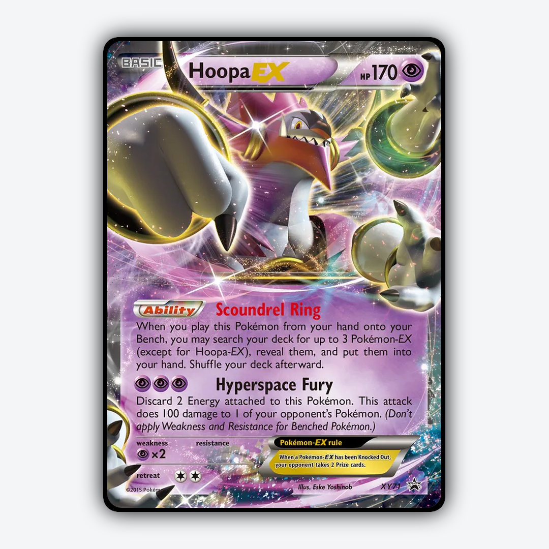 Hoopa-EX #71 - XY Black Star Promos Set - Card Rug