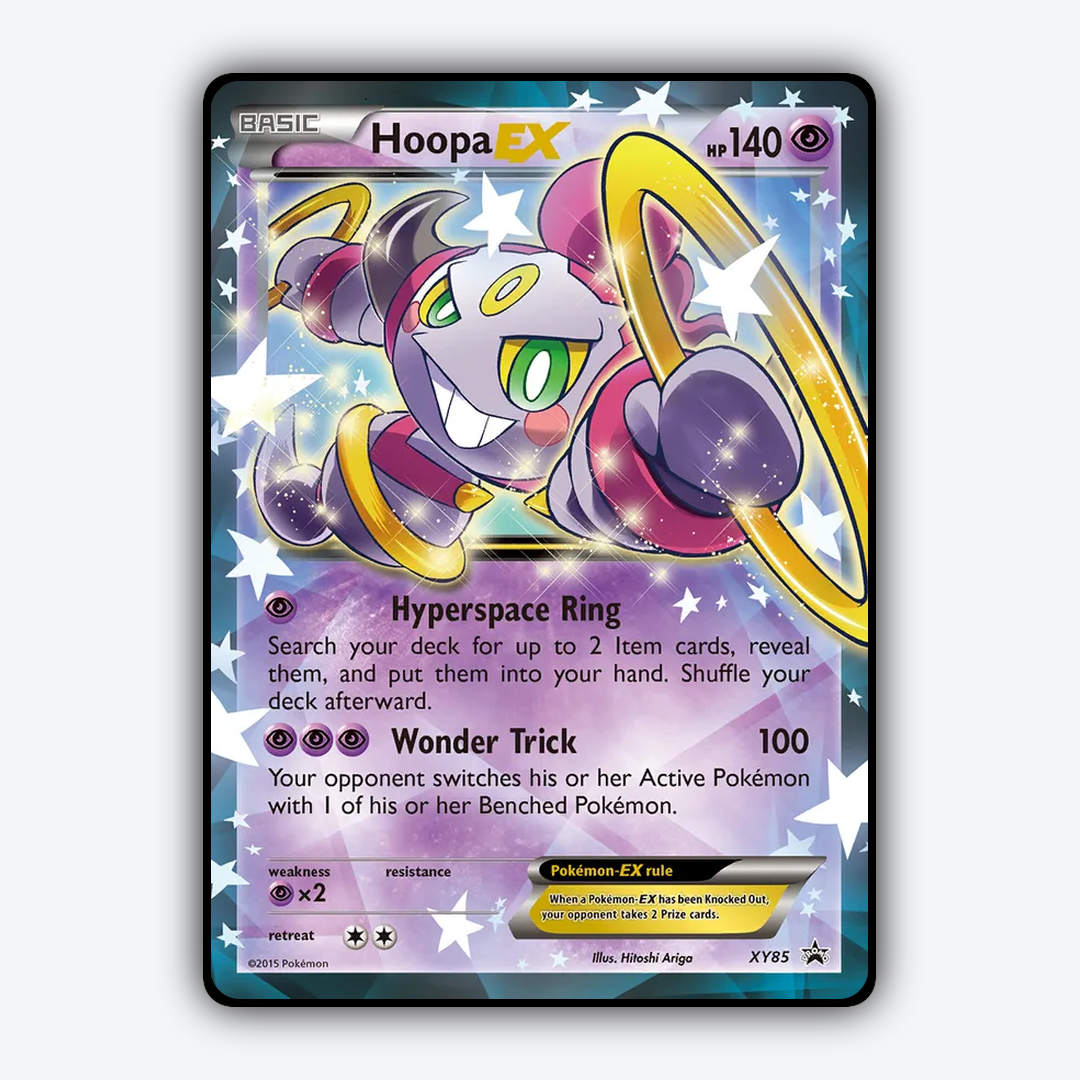 Hoopa-EX #85 - XY Black Star Promos Set - Card Rug