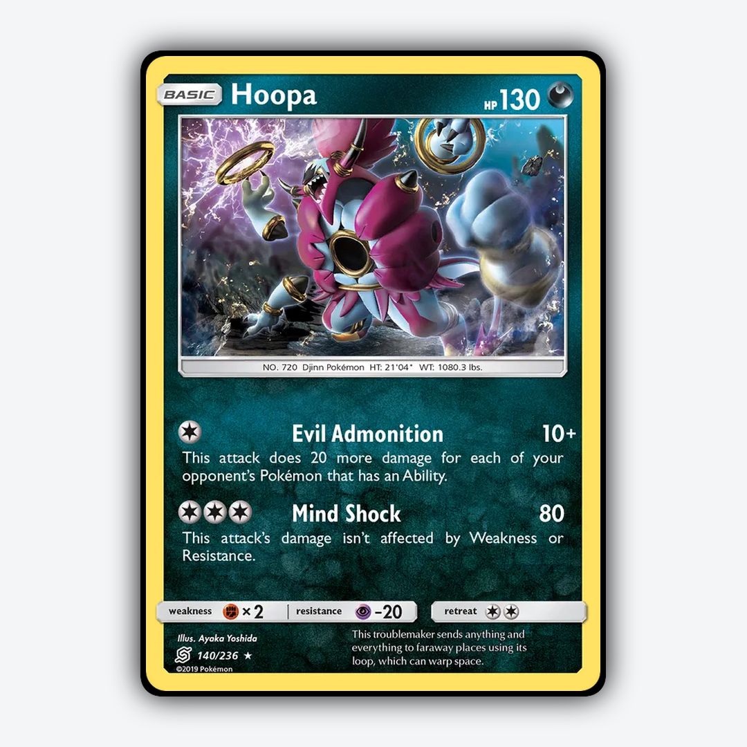 Hoopa 140/236 - Unified Minds Set - Card Rug