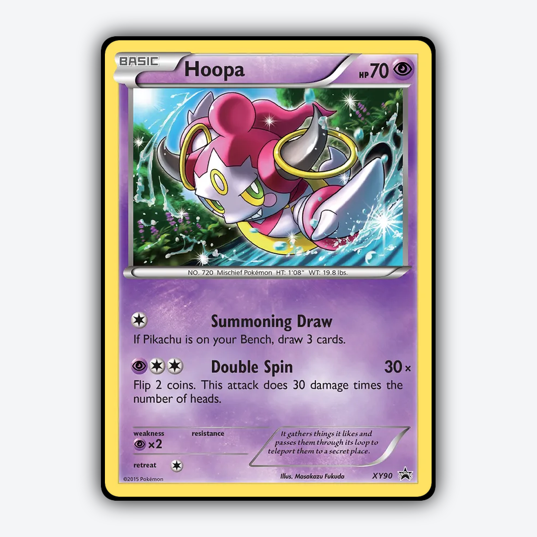 Hoopa #90 - XY Black Star Promos Set - Card Rug