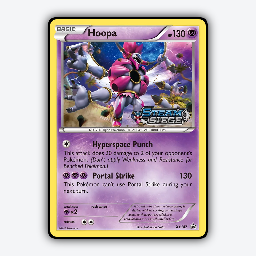 Hoopa #147 - XY Black Star Promos Set - Card Rug