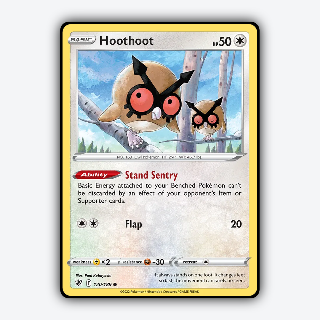 Hoothoot 120/189 - Astral Radiance Set - Card Rug