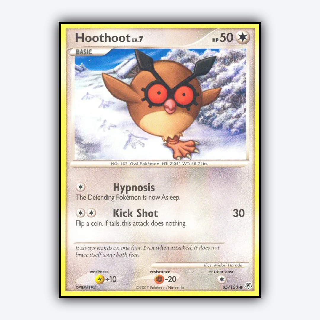 Hoothoot 085/130 - Diamond & Pearl Set - Card Rug