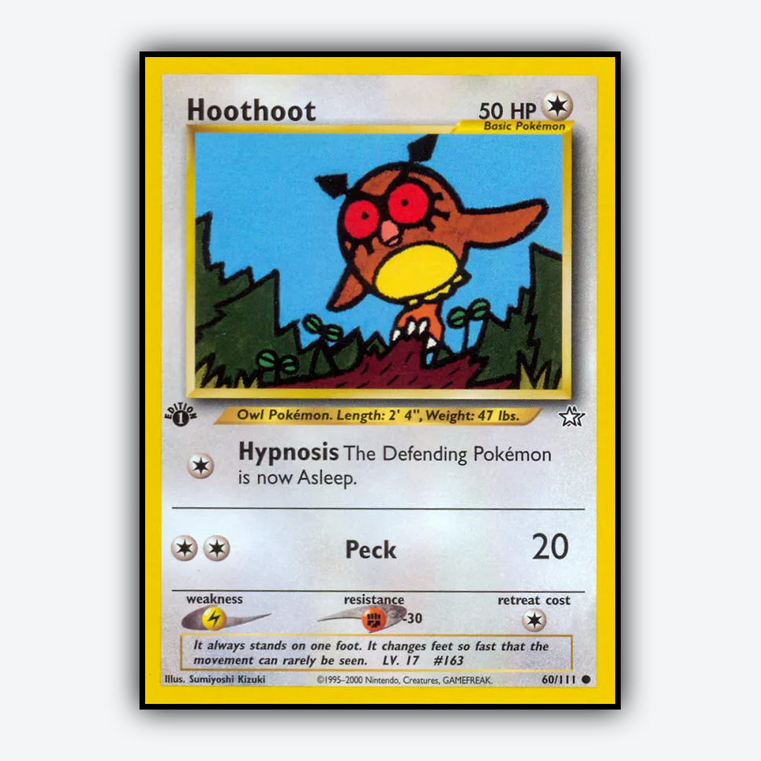Hoothoot 060/111 - Neo Genesis Set - Card Rug