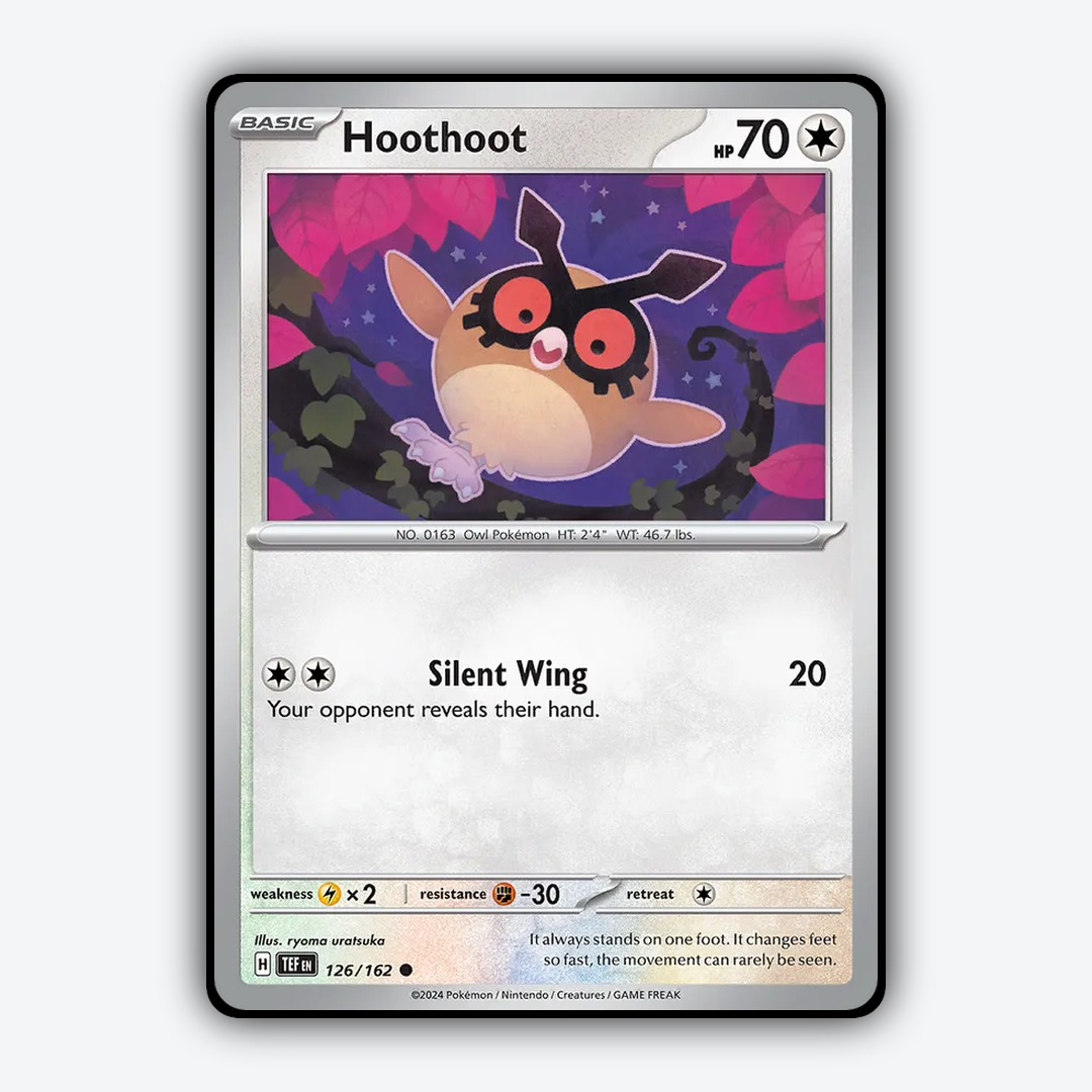 Hoothoot 126/162 - Temporal Forces Set - Card Rug