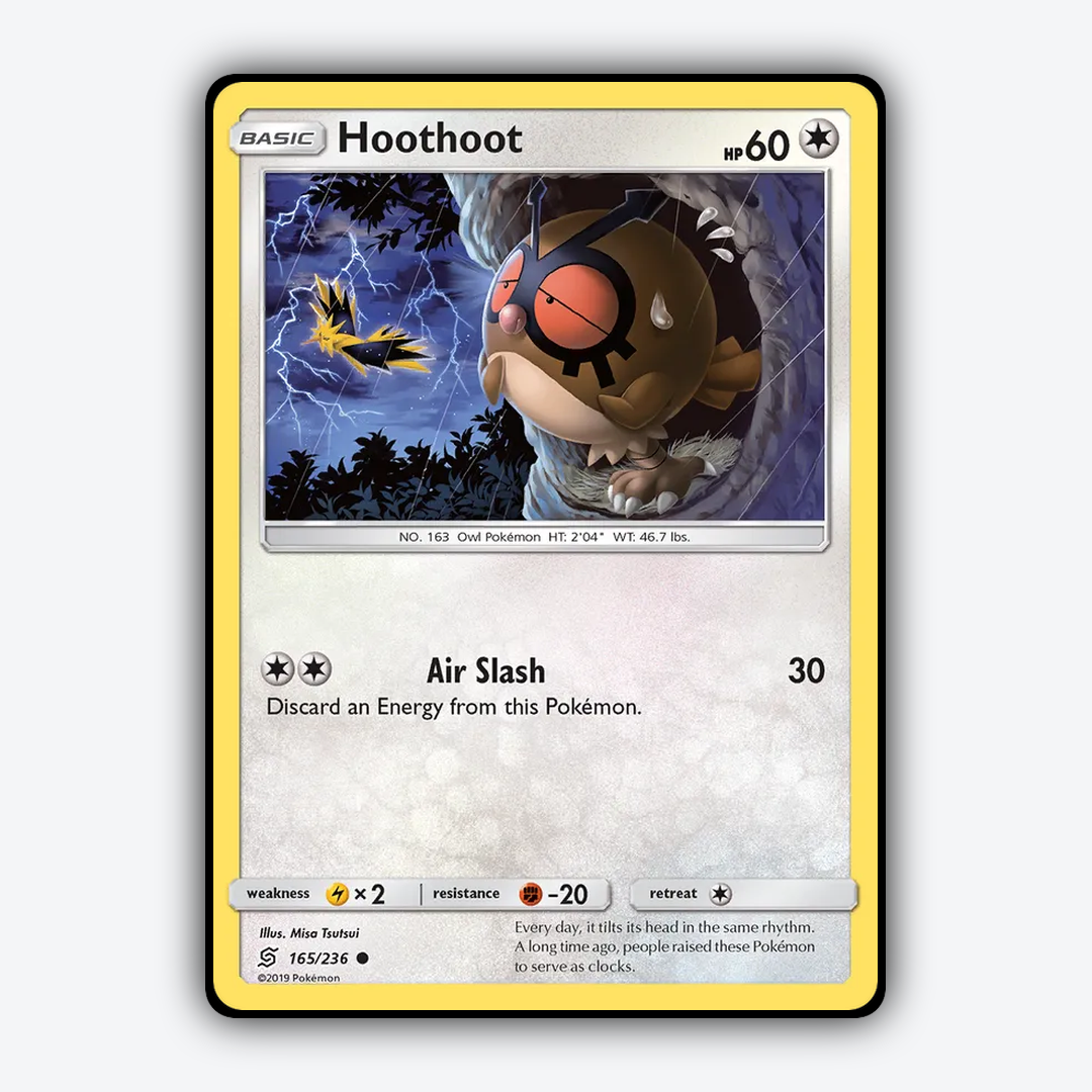 Hoothoot 165/236 - Unified Minds Set - Card Rug