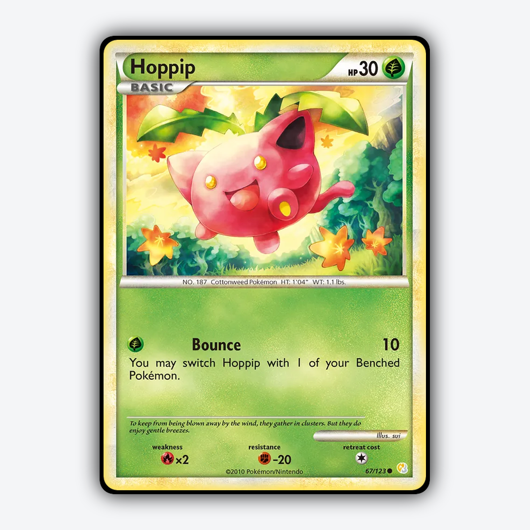 Hoppip 067/123 - HeartGold & SoulSilver Set - Card Rug