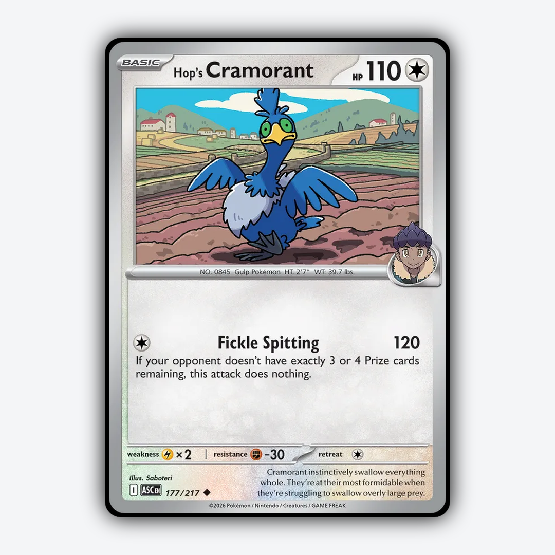 Hop's Cramorant 177/217 - Ascended Heroes Set - Card Rug