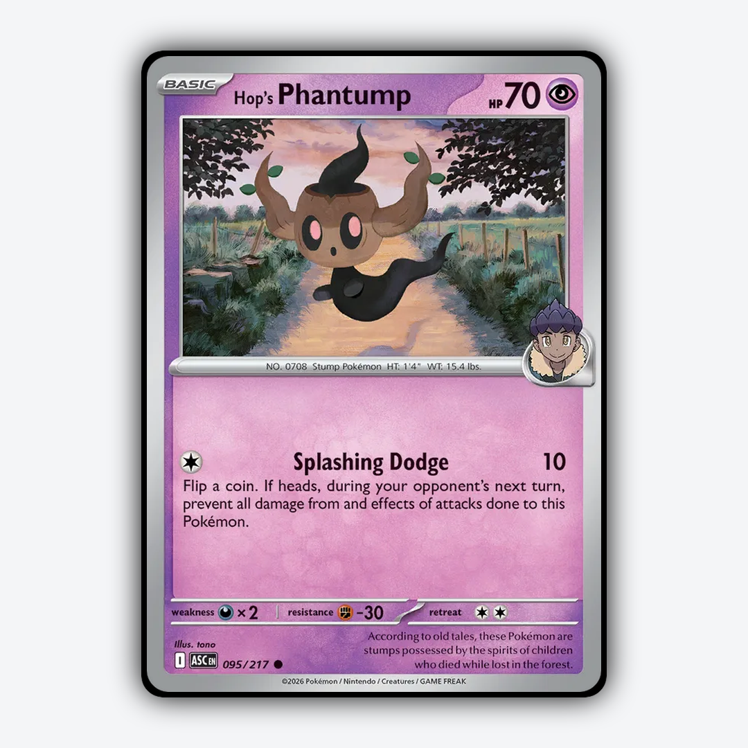 Hop's Phantump 095/217 - Ascended Heroes Set - Card Rug