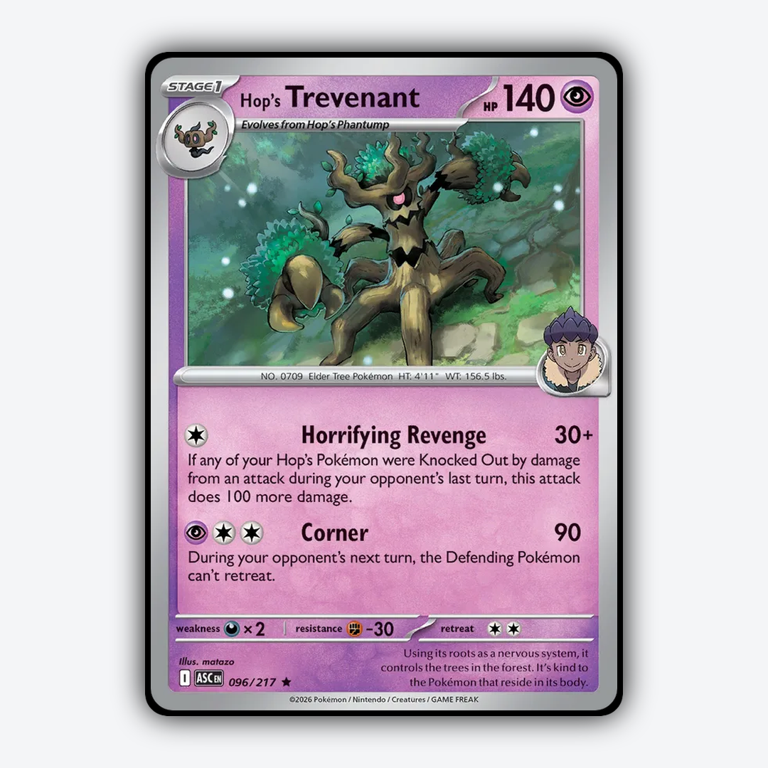 Hop's Trevenant 096/217 - Ascended Heroes Set - Card Rug
