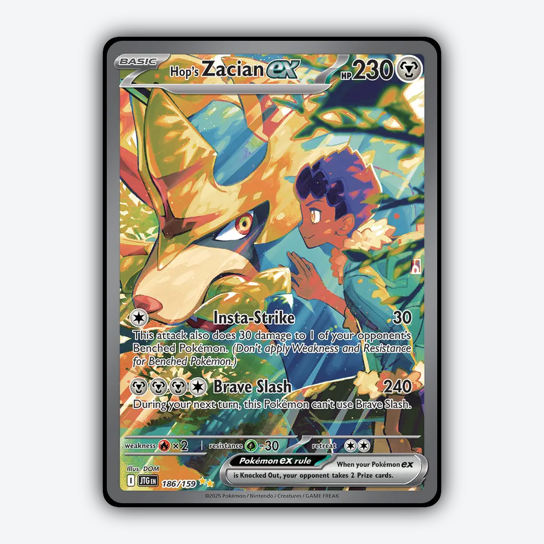 Hop's Zacian ex #186 - Journey Together Set - Card Rug