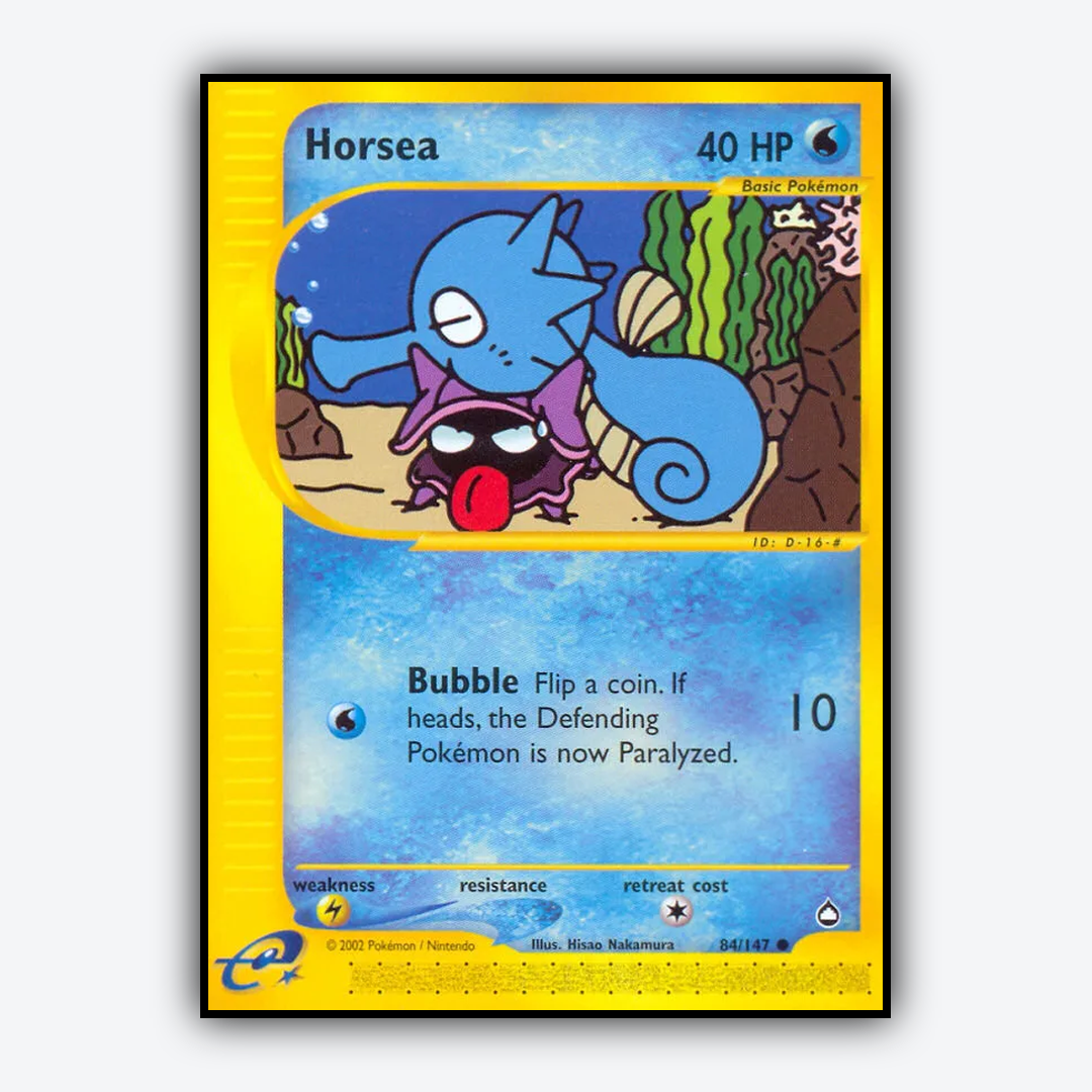 Horsea 084/147 - Aquapolis Set - Card Rug