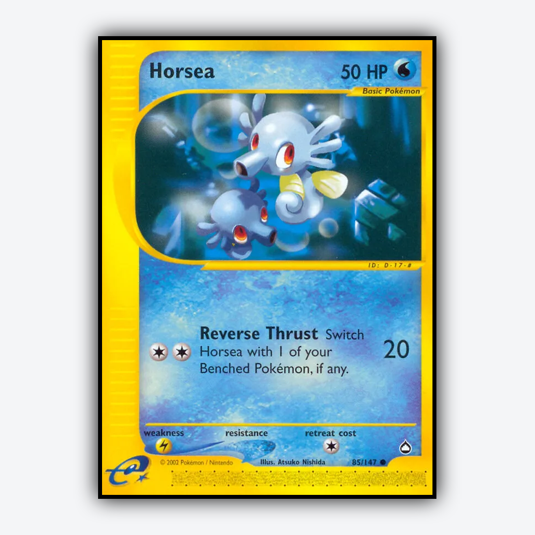 Horsea 085/147 - Aquapolis Set - Card Rug