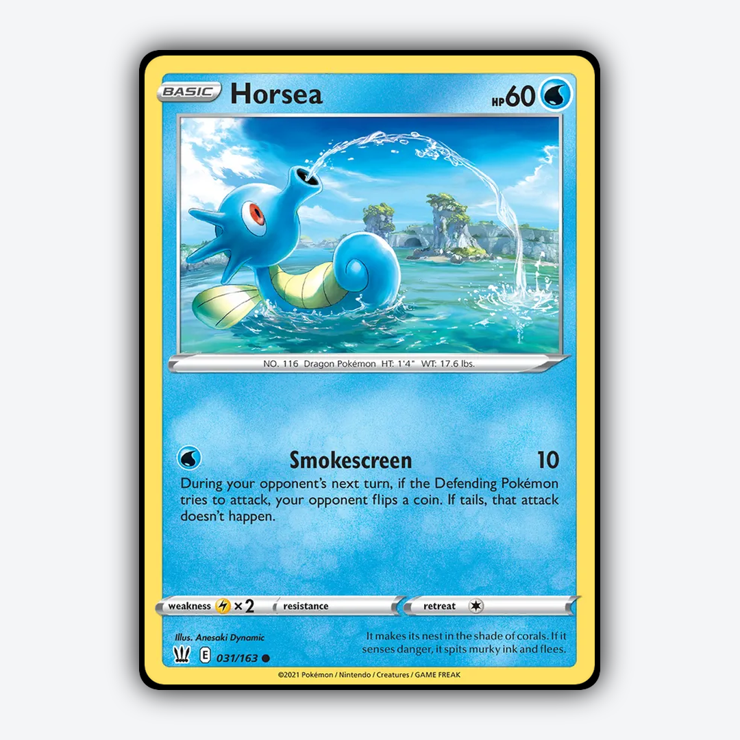 Horsea 031/163 - Battle Styles Set - Card Rug