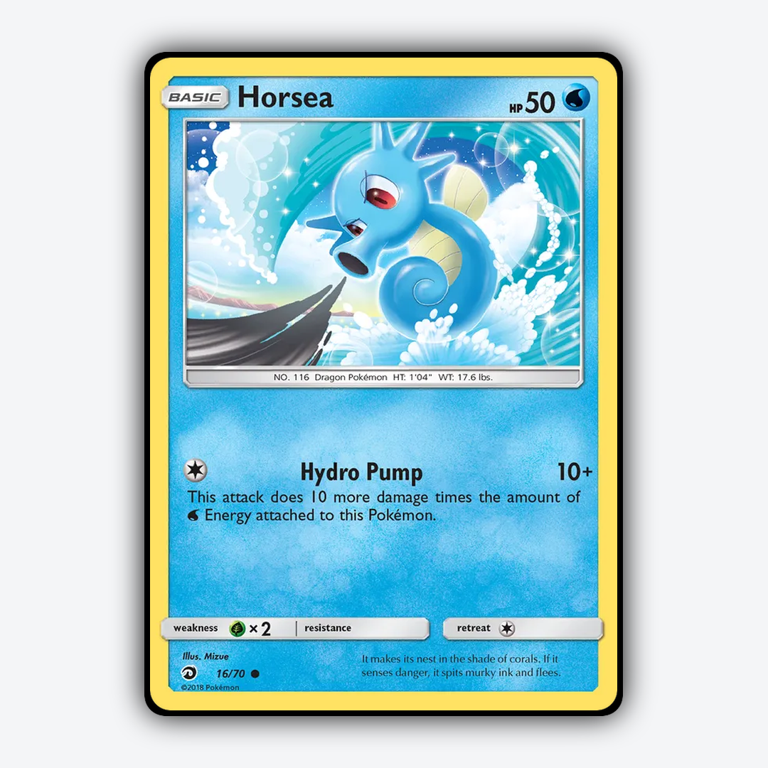 Horsea 016/70 - Dragon Majesty Set - Card Rug