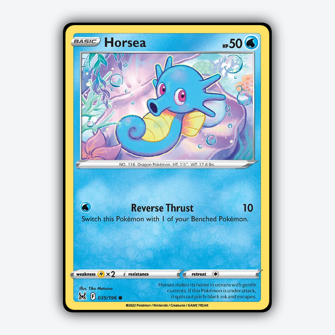 Horsea 035/196 - Lost Origin Set - Card Rug