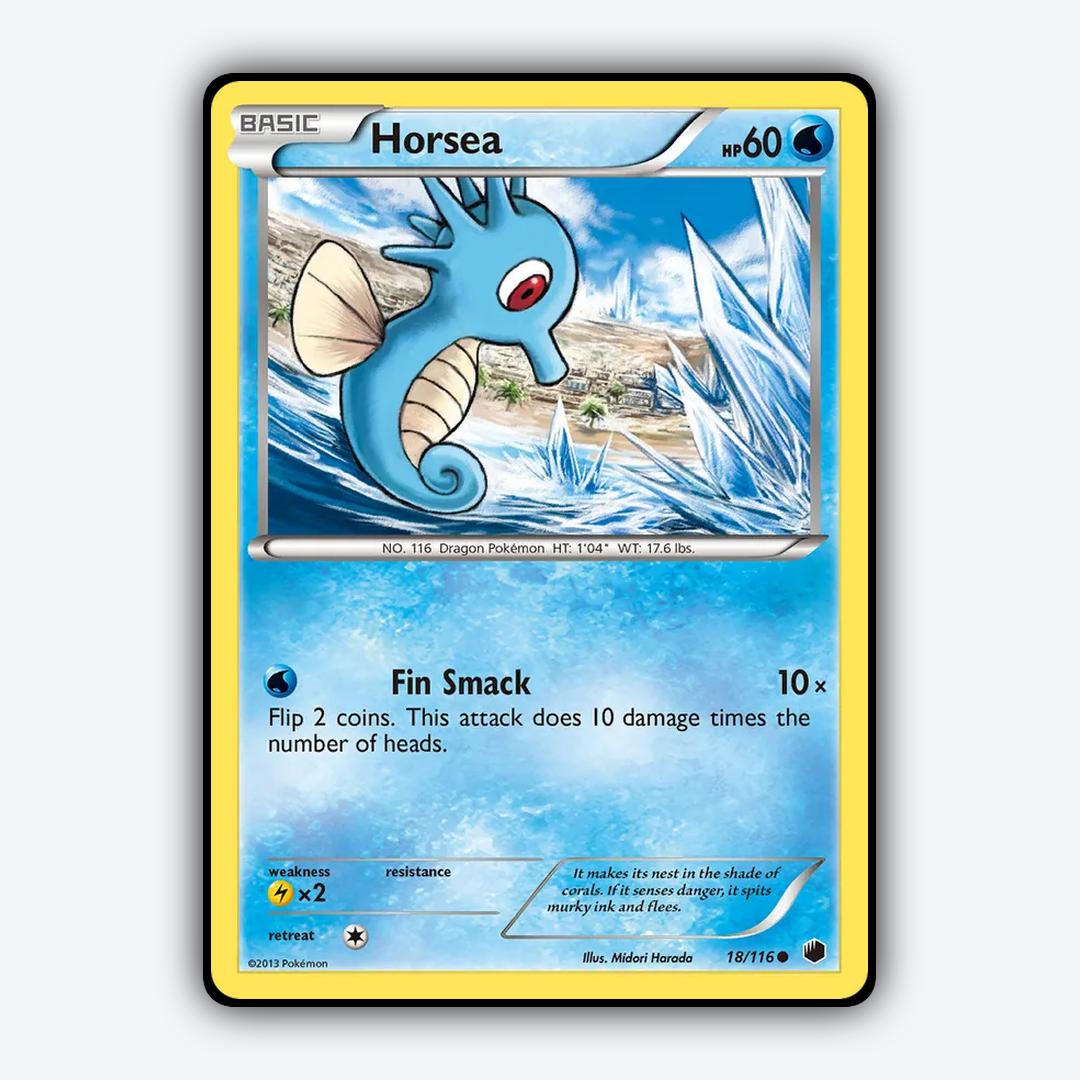 Horsea 018/116 - Plasma Freeze Set - Card Rug