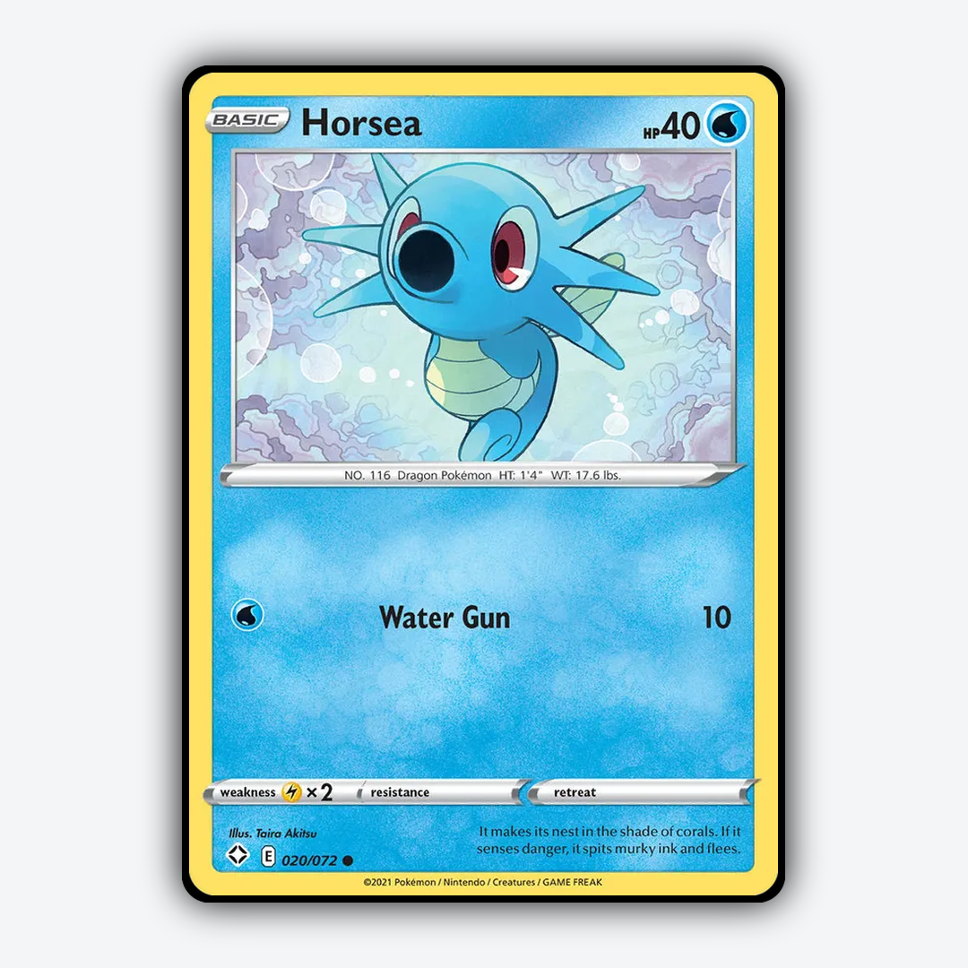 Horsea 020/72 - Shining Fates Set - Card Rug