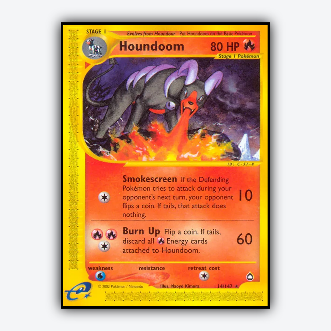 Houndoom 014/147 - Aquapolis Set - Card Rug