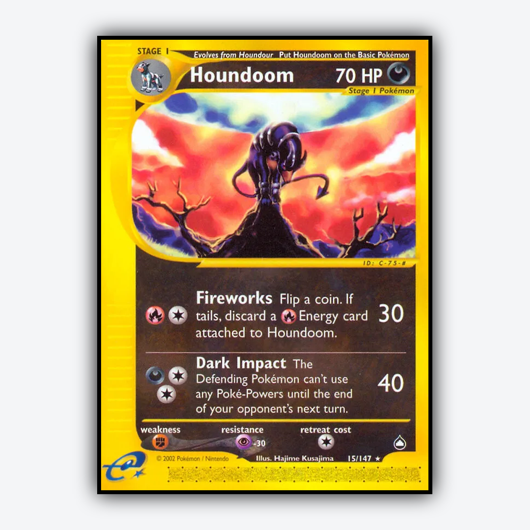 Houndoom 015/147 - Aquapolis Set - Card Rug
