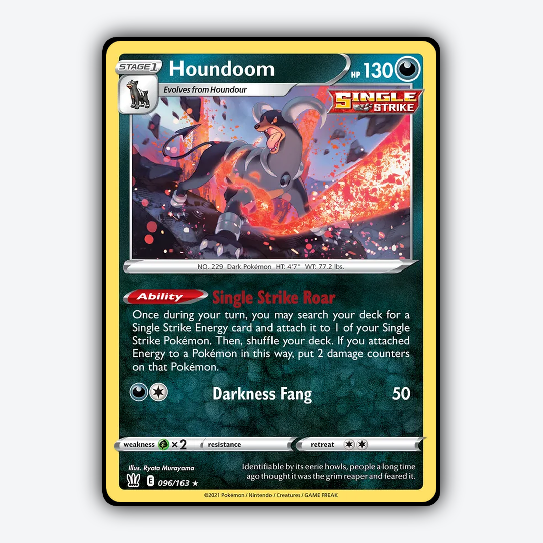 Houndoom 096/163 - Battle Styles Set - Card Rug