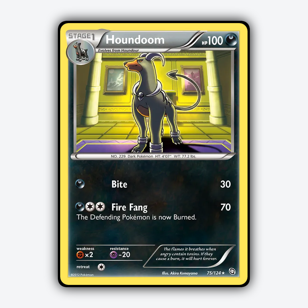 Houndoom 075/124 - Dragons Exalted Set - Card Rug