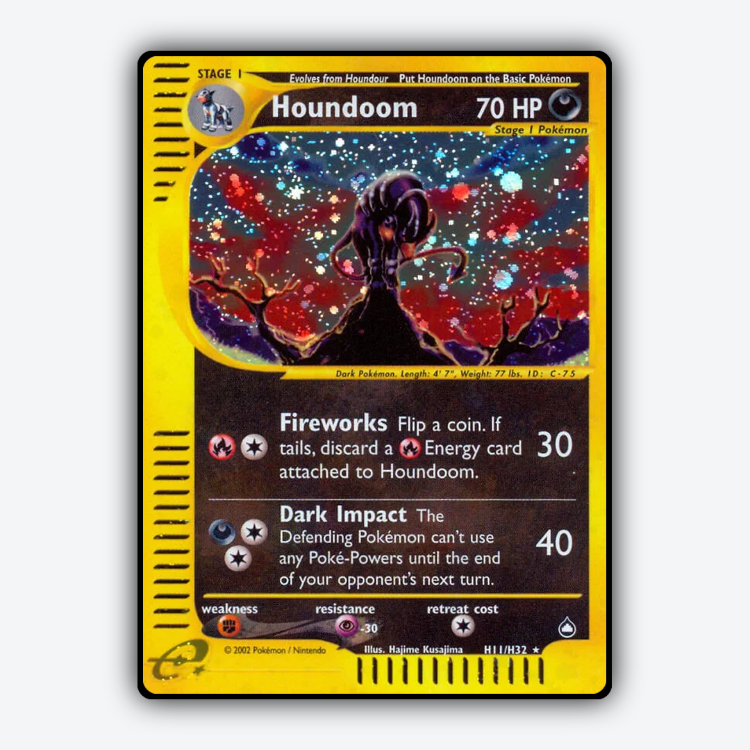 Houndoom H011/147 - H011/147 Aquapolis Set - Card Rug