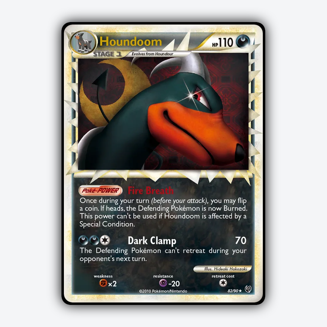 Houndoom 082/90 - HS—Undaunted Set - Card Rug