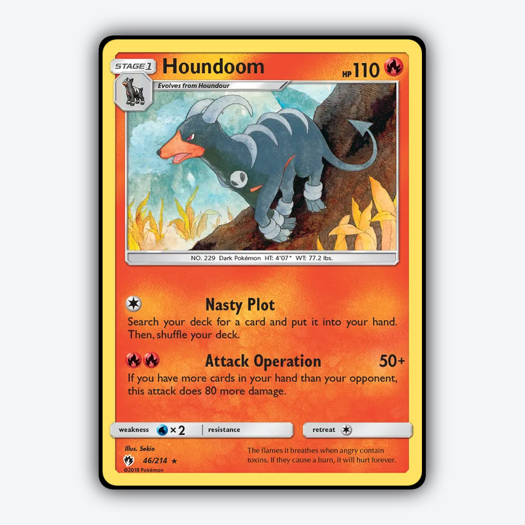 Houndoom 046/214 - Lost Thunder Set - Card Rug