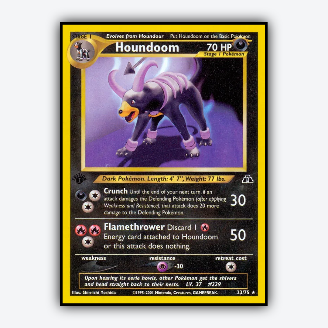 Houndoom 023/75 - Neo Discovery Set - Card Rug