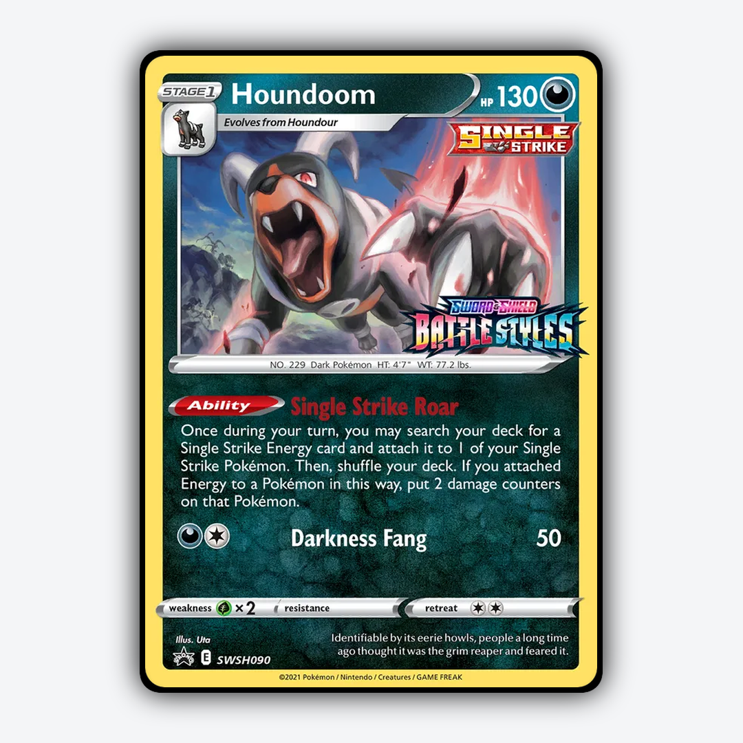 Houndoom #90 - SWSH Black Star Promos Set - Card Rug