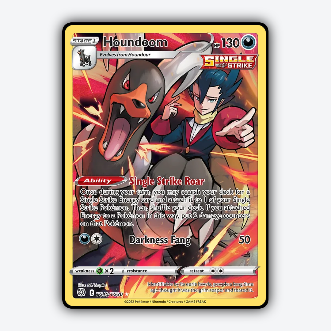Houndoom TG010/30 - TG010/30 Brilliant Stars Trainer Gallery Set - Card Rug