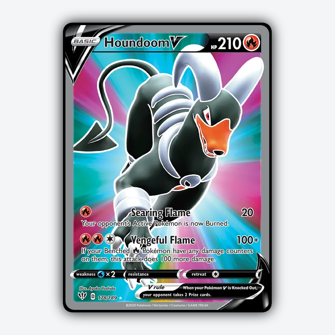 Houndoom V 178/189 - Darkness Ablaze Set - Card Rug