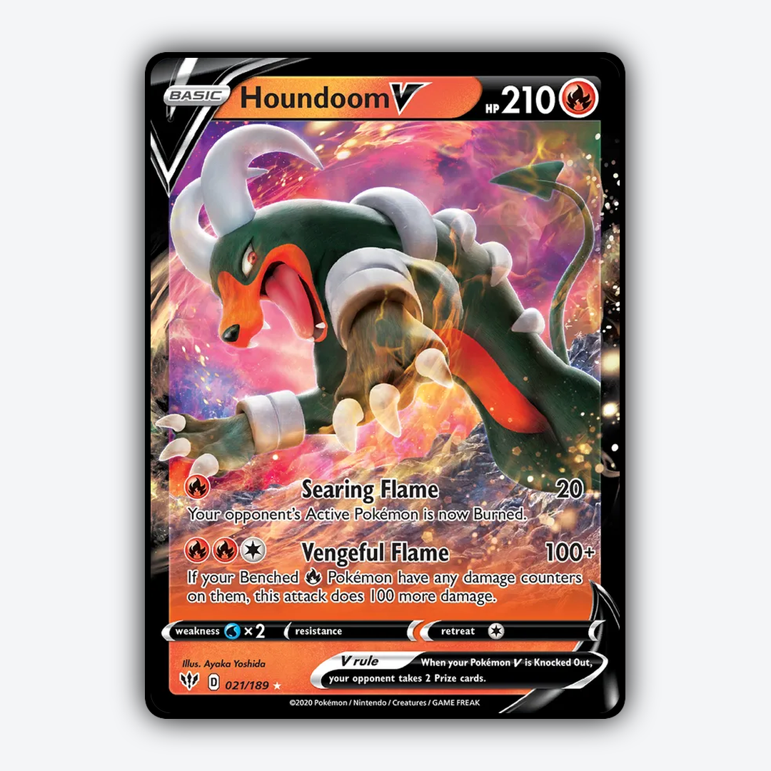 Houndoom V 021/189 - Darkness Ablaze Set - Card Rug