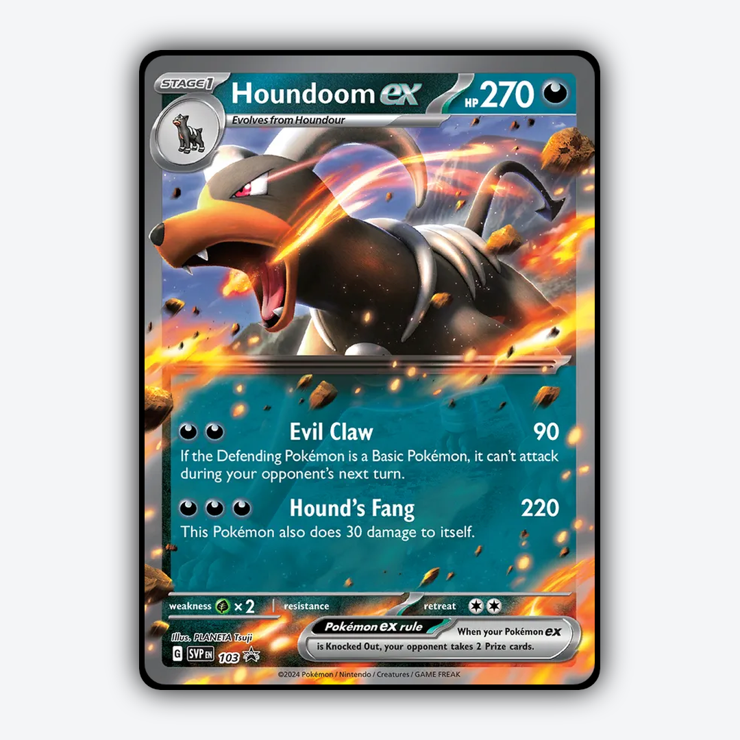 Houndoom ex #103 - Scarlet & Violet Black Star Promos Set - Card Rug
