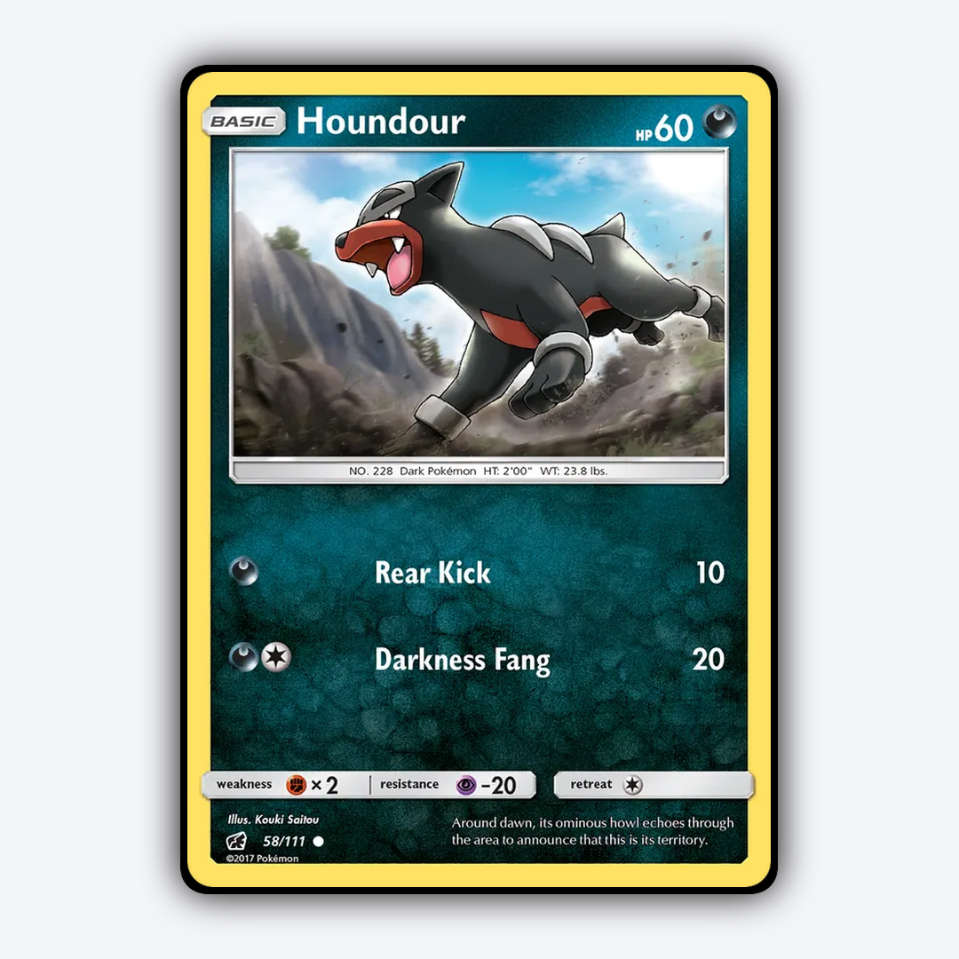 Houndour 058/111 - Crimson Invasion Set - Card Rug