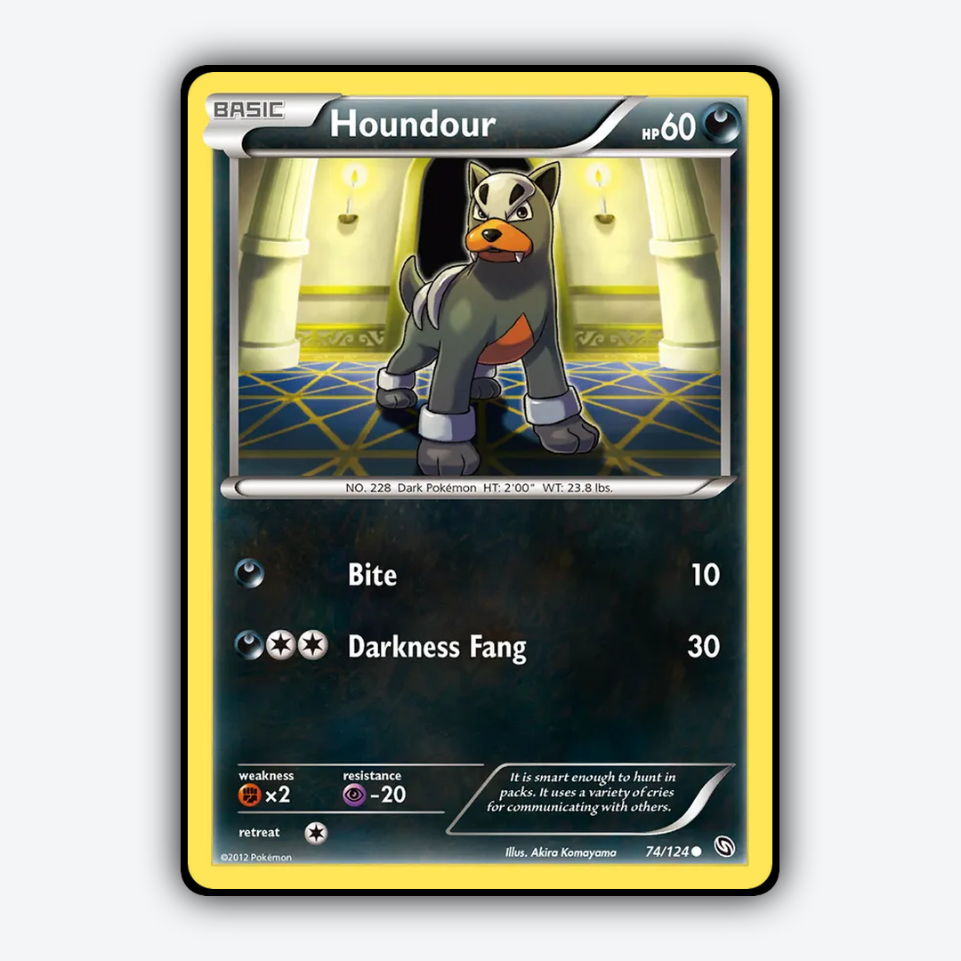 Houndour 074/124 - Dragons Exalted Set - Card Rug