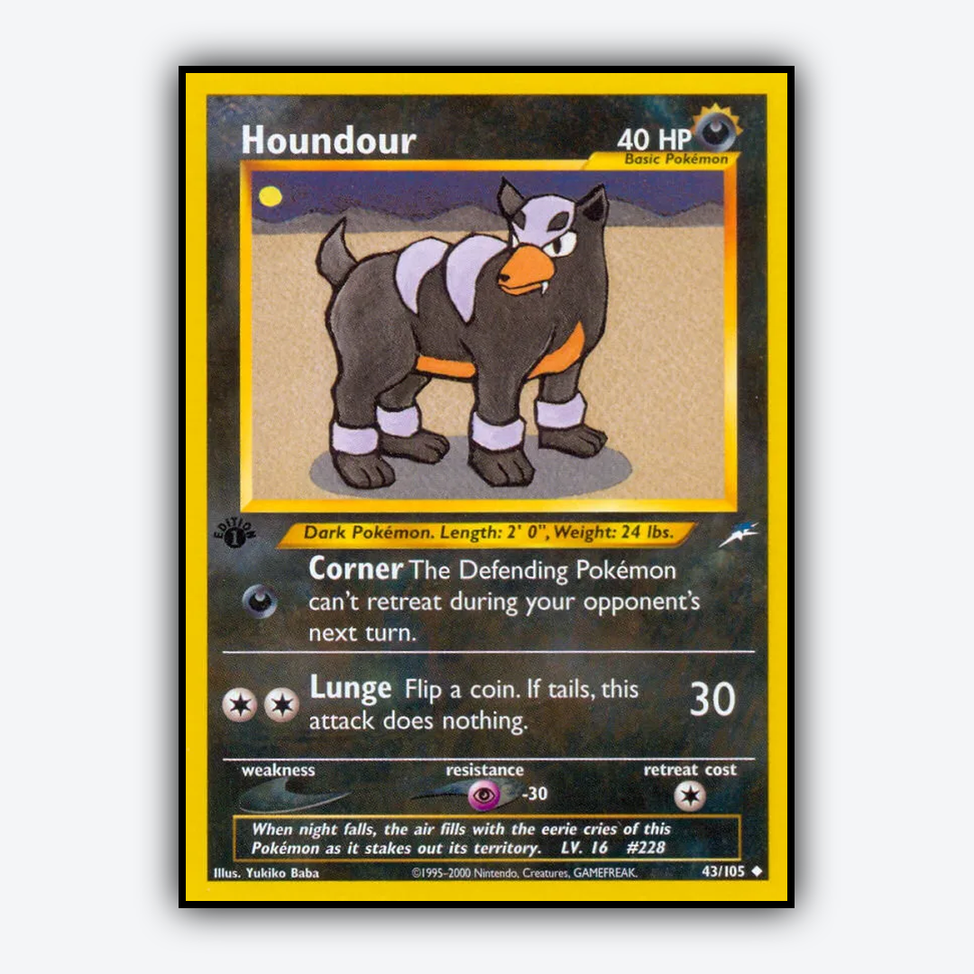 Houndour 043/105 - Neo Destiny Set - Card Rug