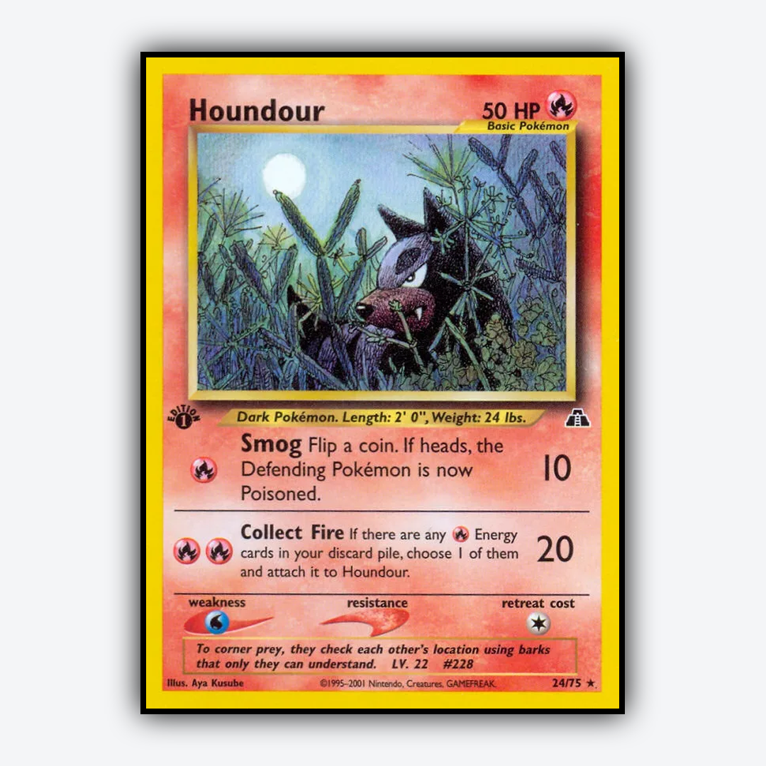 Houndour 024/75 - Neo Discovery Set - Card Rug
