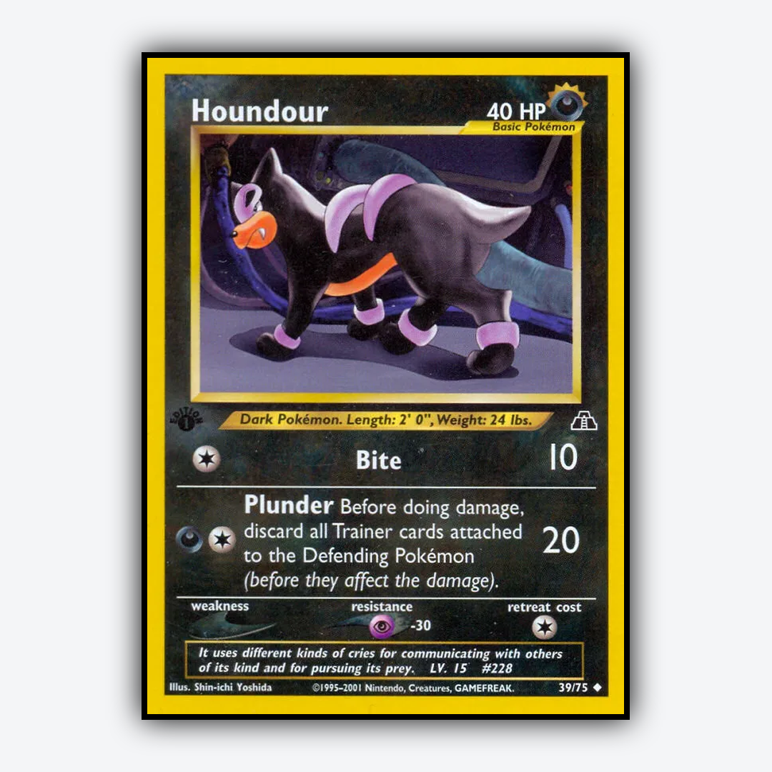 Houndour 039/75 - Neo Discovery Set - Card Rug