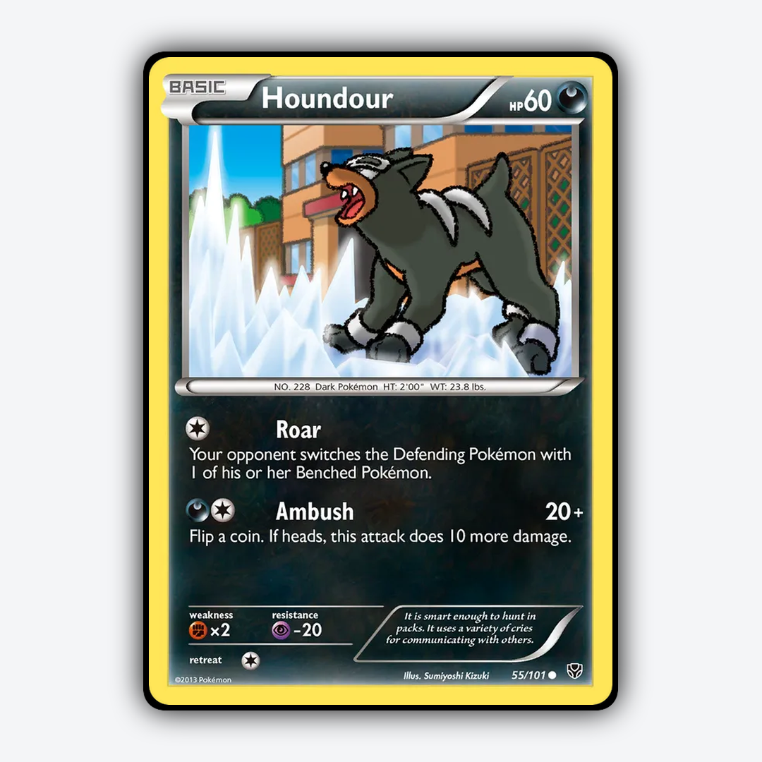 Houndour 055/101 - Plasma Blast Set - Card Rug