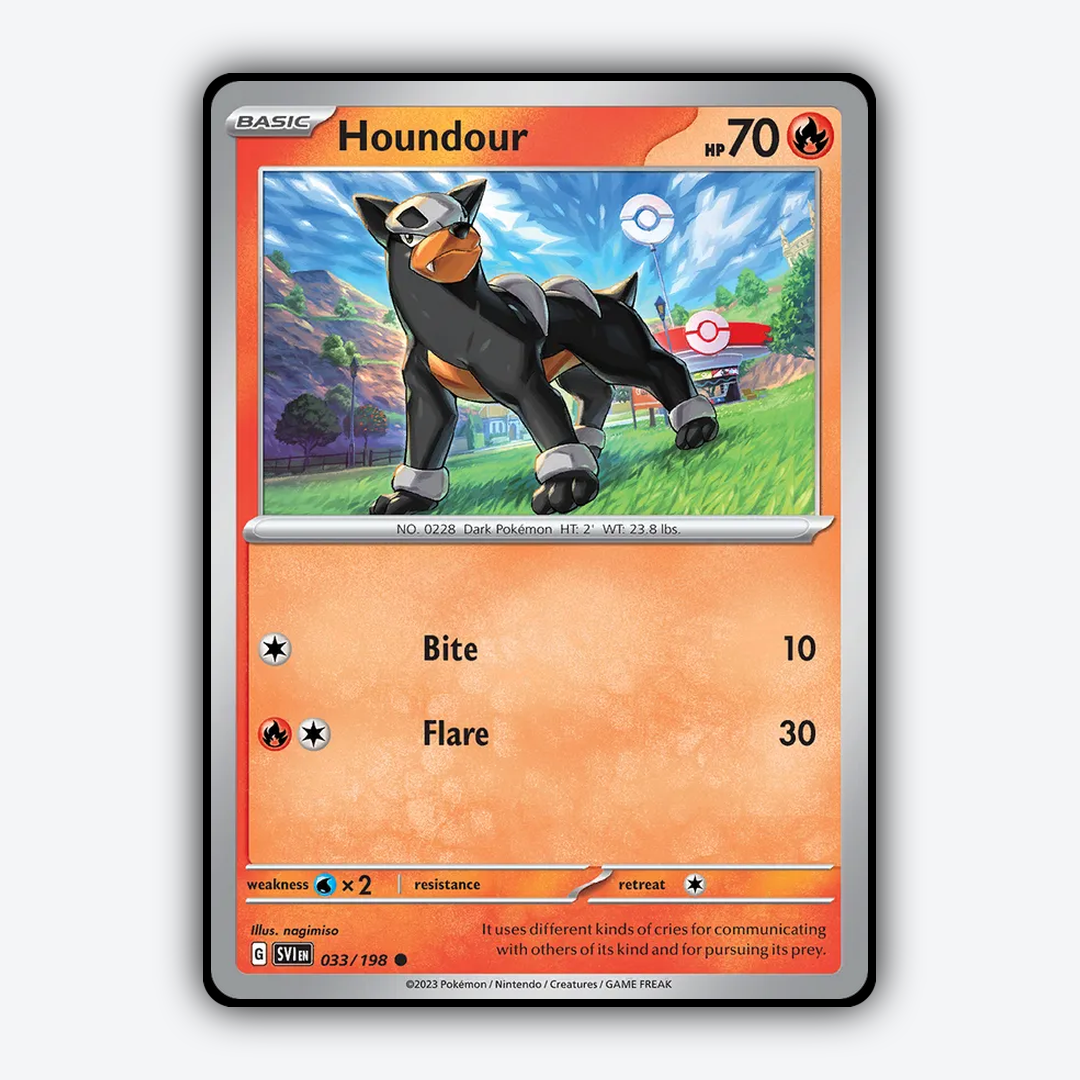 Houndour 033/198 - Scarlet & Violet Set - Card Rug