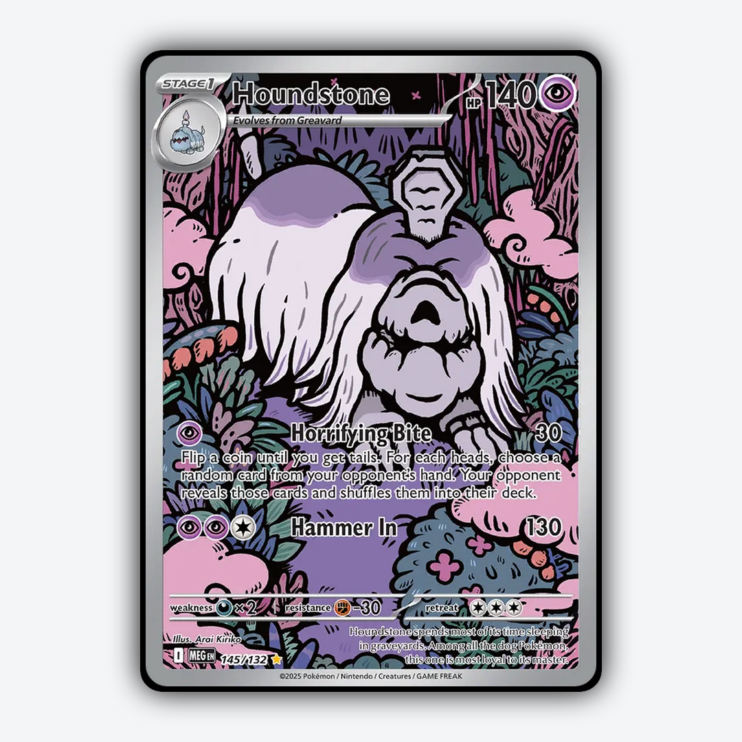 Houndstone #145 - Mega Evolution Set - Card Rug
