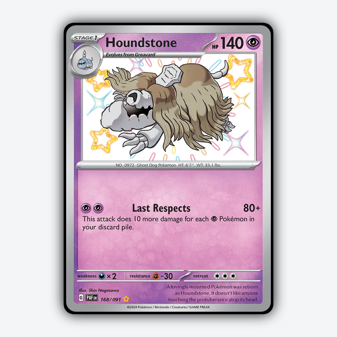 Houndstone #168 - Paldean Fates Set - Card Rug