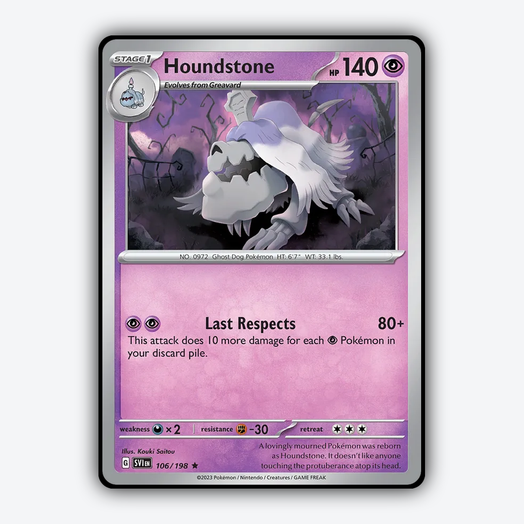 Houndstone 106/198 - Scarlet & Violet Set - Card Rug