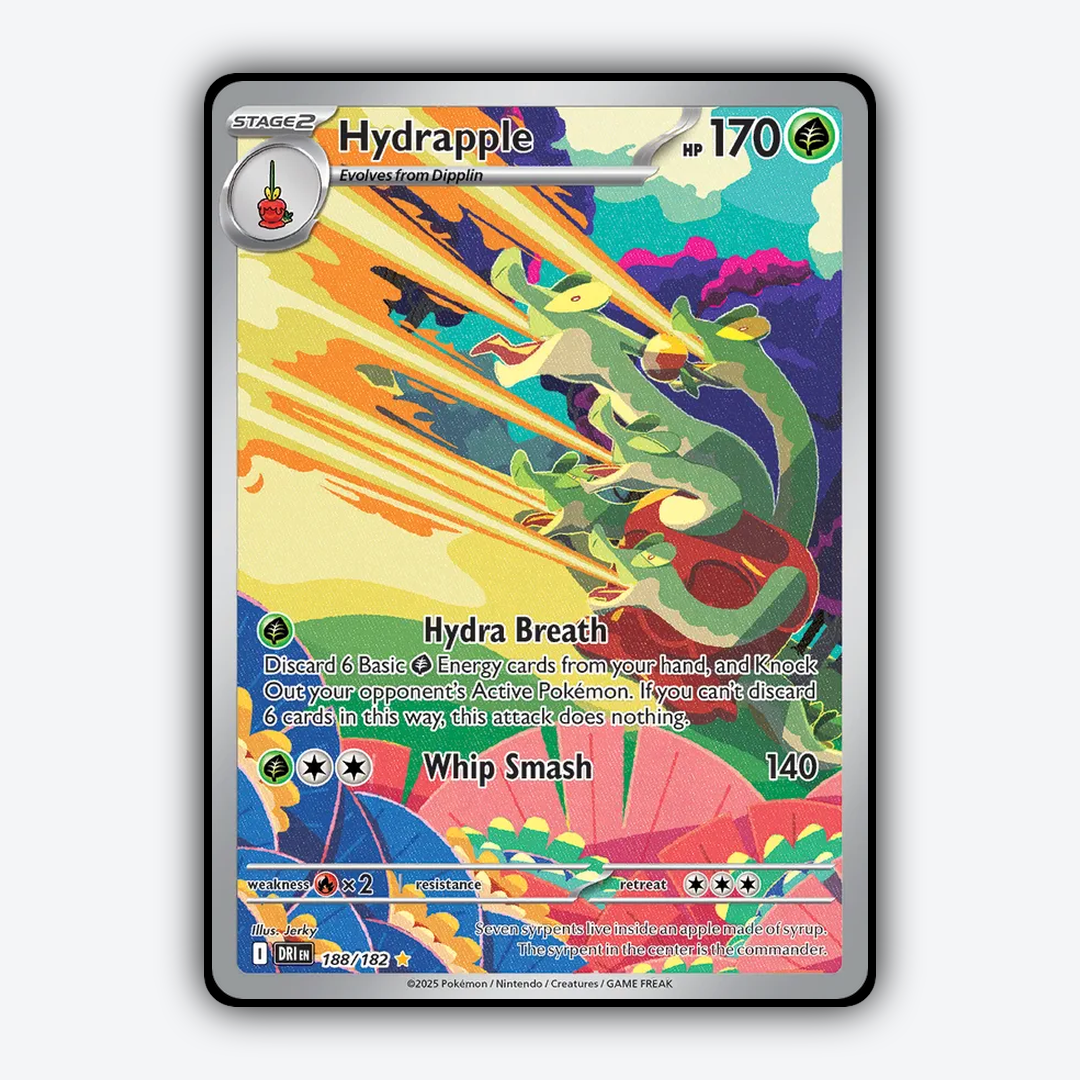 Hydrapple #188 - Destined Rivals Set - Card Rug