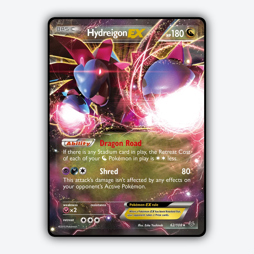 Hydreigon-EX 062/108 - Roaring Skies Set - Card Rug
