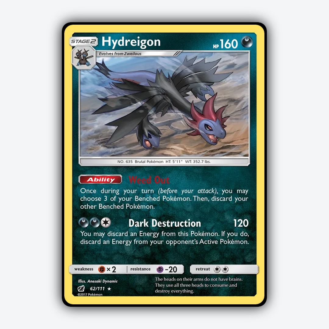 Hydreigon 062/111 - Crimson Invasion Set - Card Rug